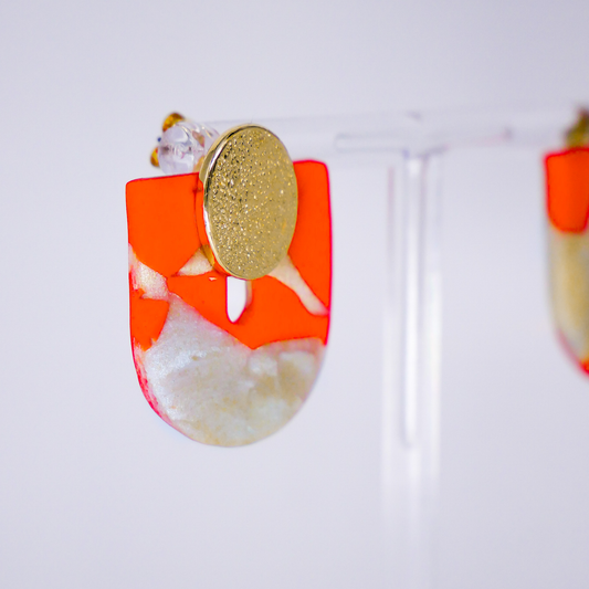 Lucie Marble - Tangerine/Gold